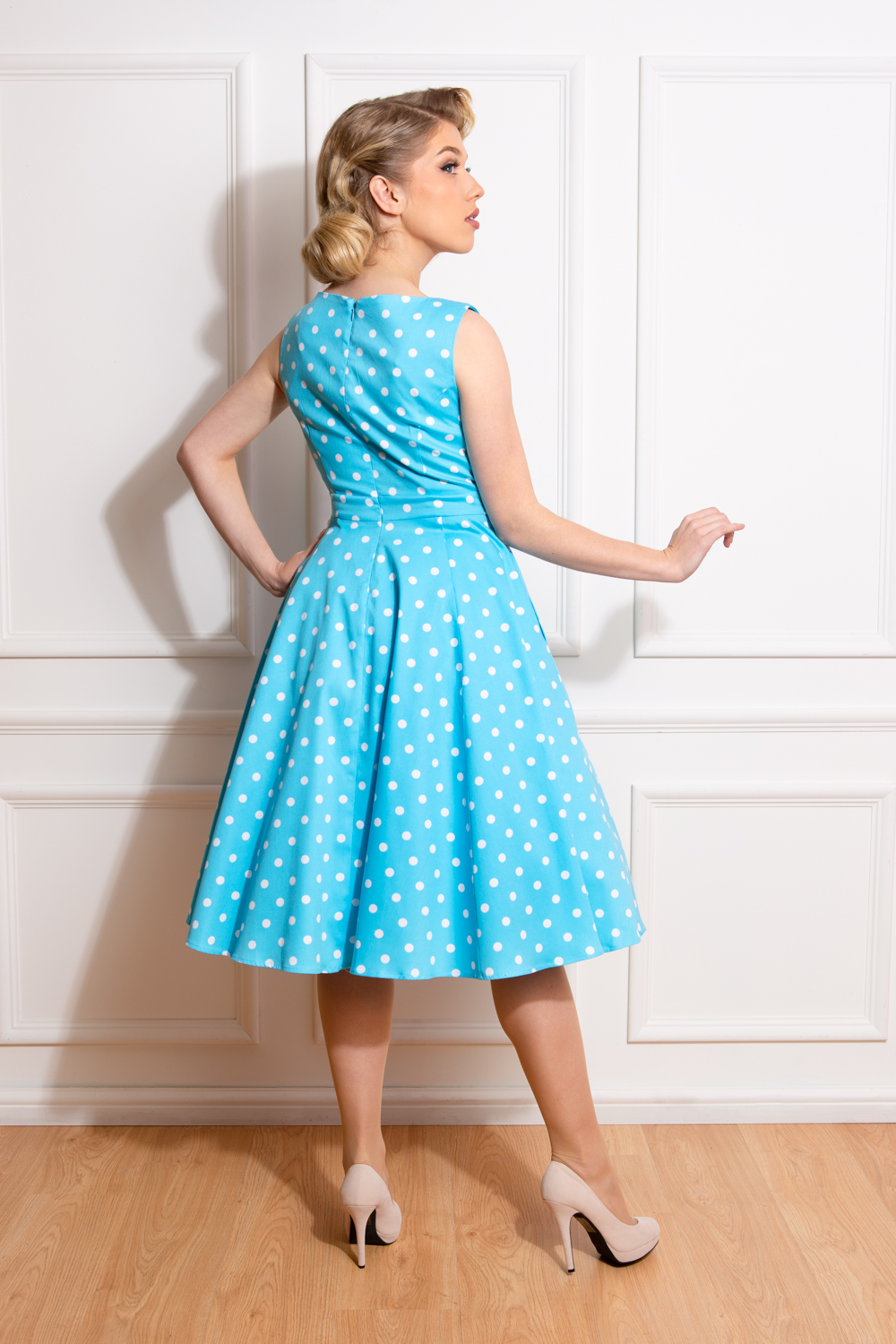 Ruth Polka Dot Swing Dress